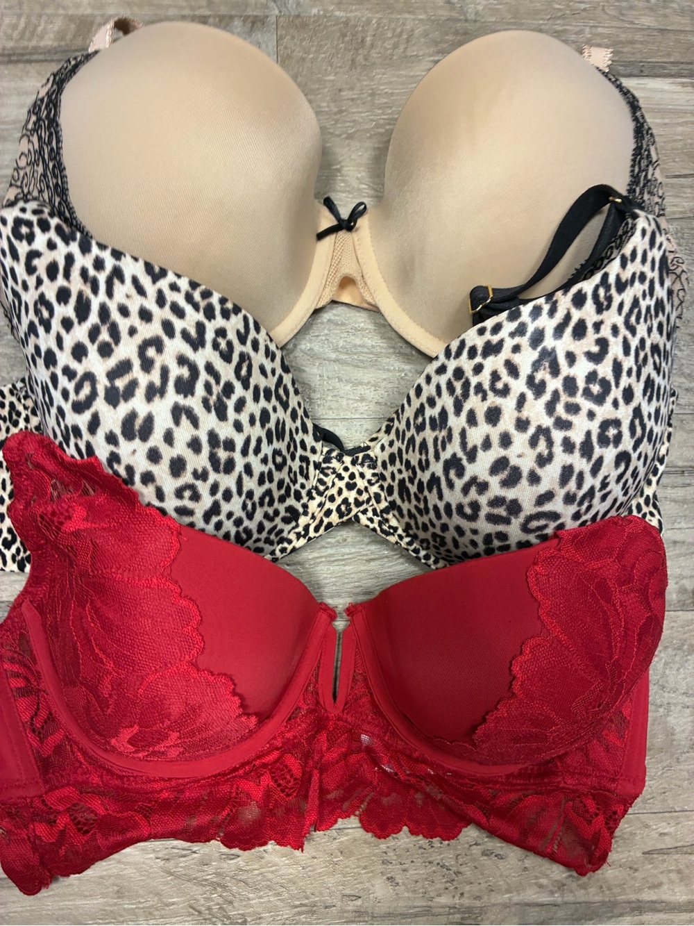 Joyspun Gillian O’Malley Marilyn Monroe 3 Underwired Bras Lace Push Up Lined - Picture 4 of 10